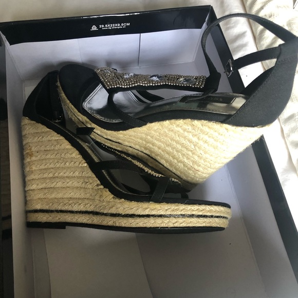 White House Black Market crystal stud espadrilles - Picture 4 of 4